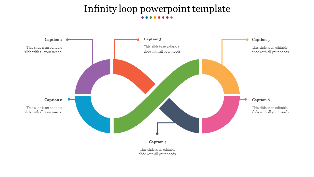 Editable Infinity Loop Powerpoint Slides